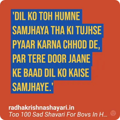 Sad Shayari For Boys In Hindi