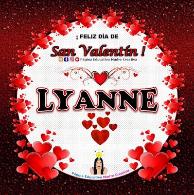 Feliz Día de San Valentín - Nombre Lyanne