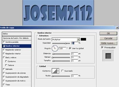 Texto hundido con Photoshop