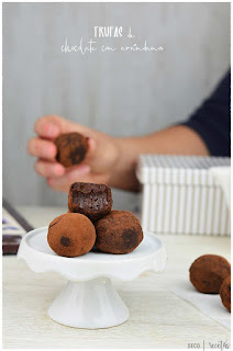 Trufas de chocolate caseras con arándanos- Postre FÁCIL, ECONÓMICO y que SIEMPRE SALE