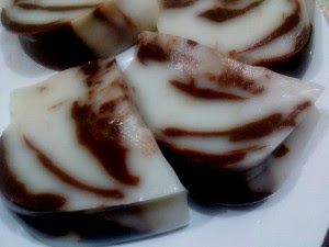 Resep Cara Membuat Puding Marmer Coklat