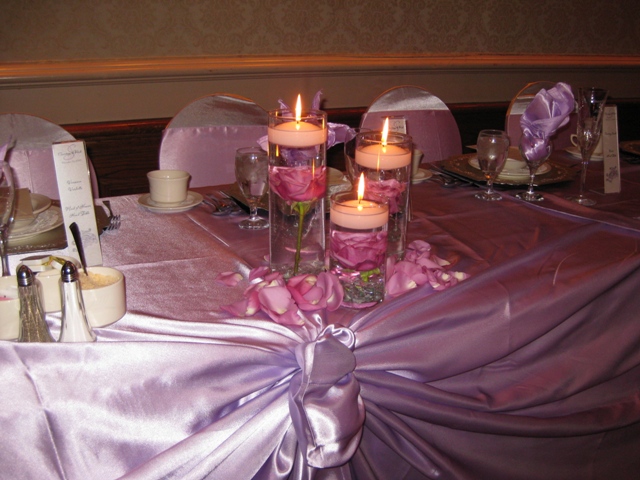 Head table centerpieces