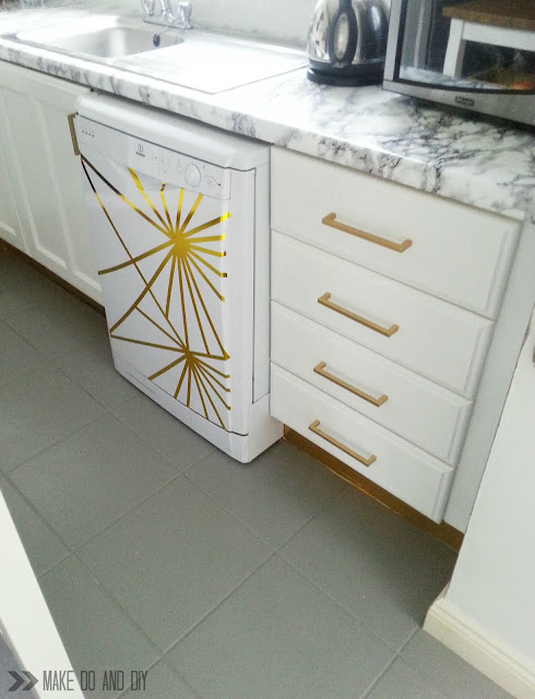 how to paint a tile floor, and what you should think about before you do! www.makedoanddiy.com