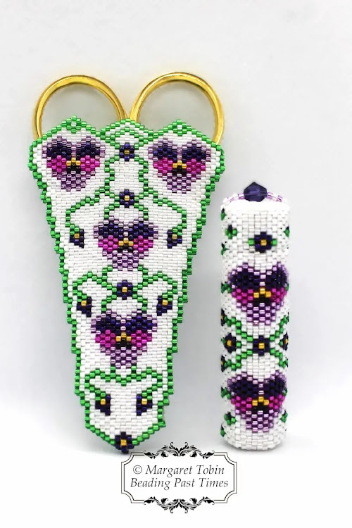 Beaded Scissor and Needle Case Patterns and Tutorials by BeadingPastTimes | A Brief History of Stork Scissors
