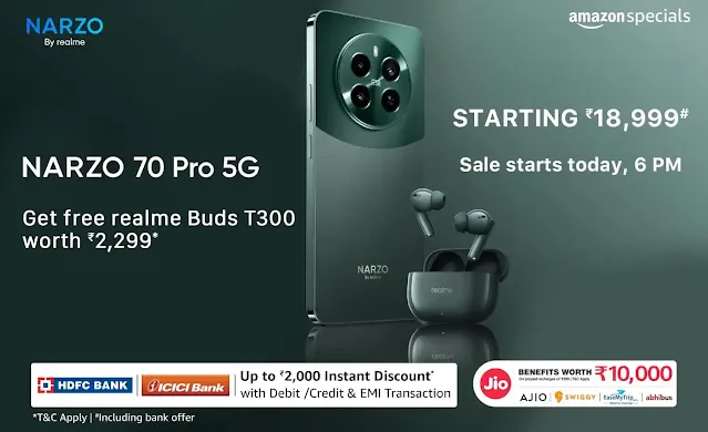 Realme Narzo 70 Pro 5G Launch Offers