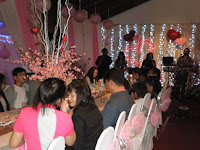 Guest having dinner at the main table