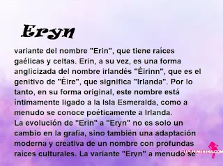 significado del nombre Eryn