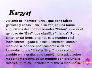 significado del nombre Eryn