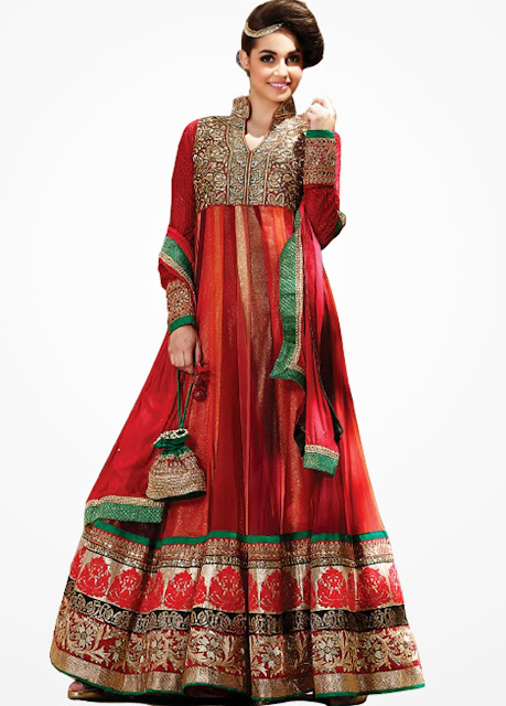 Indian Designer Long Anarkali Churidar Dresses 2015