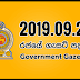 GOVERNMENT GAZETTE ON 27-09-2019 (English)