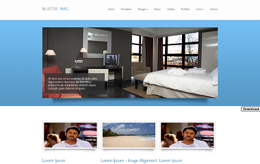 Bluitos Mag Blogger Template