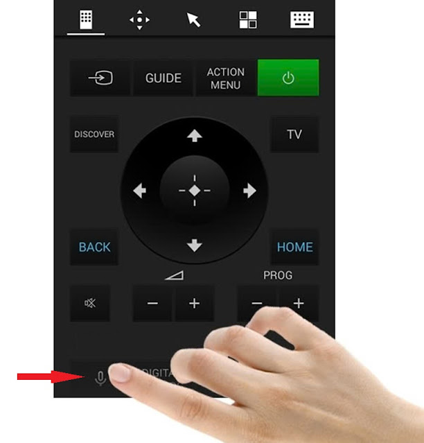cách cài đặt tìm kiếm bằng giọng nói trên tivi Sony