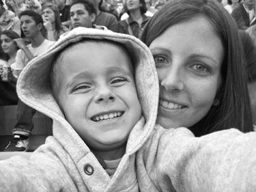 n and mom at state championship vball game (1 of 1)