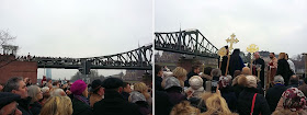 slujba de sfintire a apelor Mainului si podul eiserner steg Frankfurt