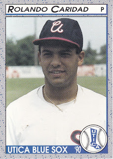 Rolando Caridad 1990 Utica Blue Sox card