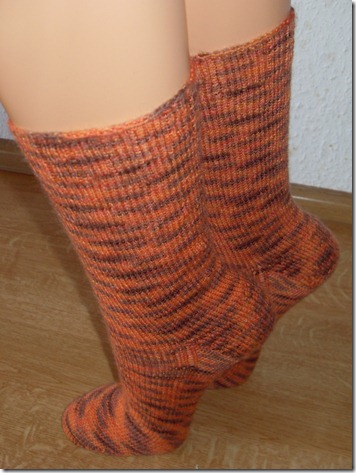 2011_03 StinoSocken in orange- meliert