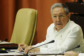 El General de Ejército Raúl Castro Ruz,  Presidente de los Consejos de Estado y de Ministros, interviene en la reunión plenaria de la Asamblea Nacional del Poder Popular (ANPP), en su Tercer Periodo Ordinario de Sesiones de la VIII Legislatura, que se realiza en el Palacio de Convenciones, en La Habana, Cuba, el 5 de julio de 2014