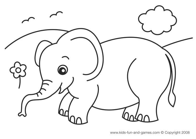 Download transmissionpress: Baby Elephant Coloring Pages