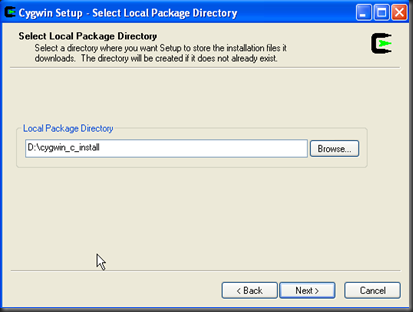 Cygwin Install and configuration