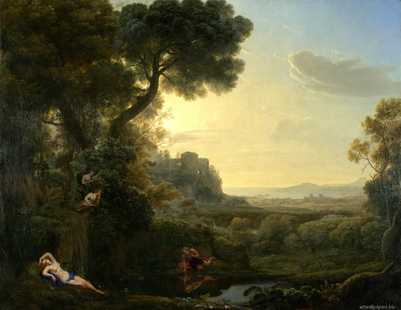 WEEK 3 TASK: Claude Lorrain39;s Landscape Paitings reference image to 