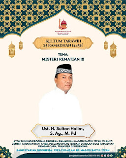 Kultum Tarawih 23 Ramadhan 1445 H Masjid Baitul Izzah Tarakan