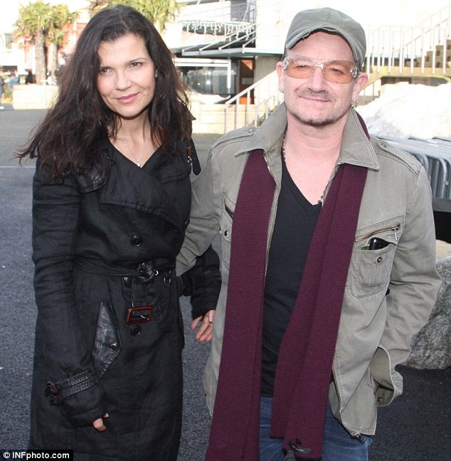 Bono and his family enjoy a day at the races