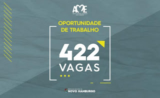 AME disponibiliza mais de 400 vagas para NH e região