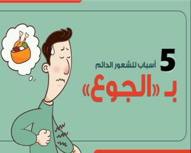الشعور بالجوع