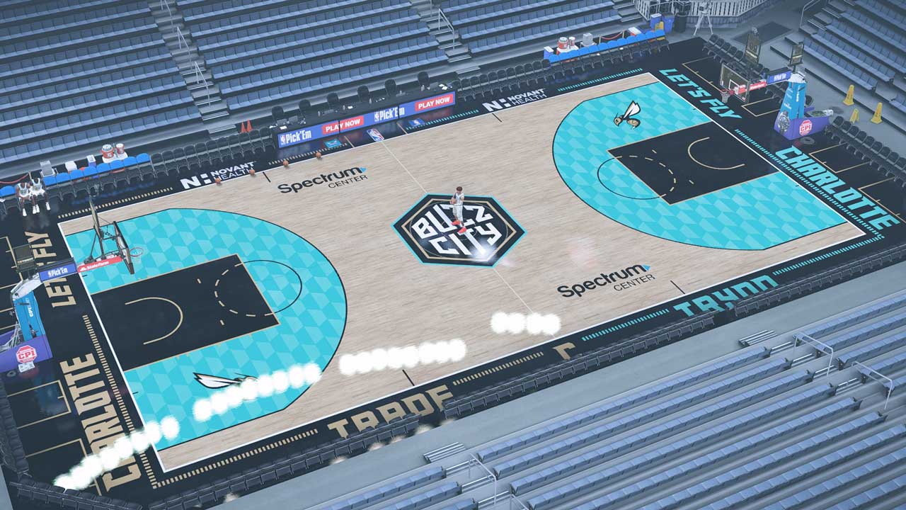 NBA 2K23 Charlotte Hornets 2023 City Edition Court - Shuajota: NBA