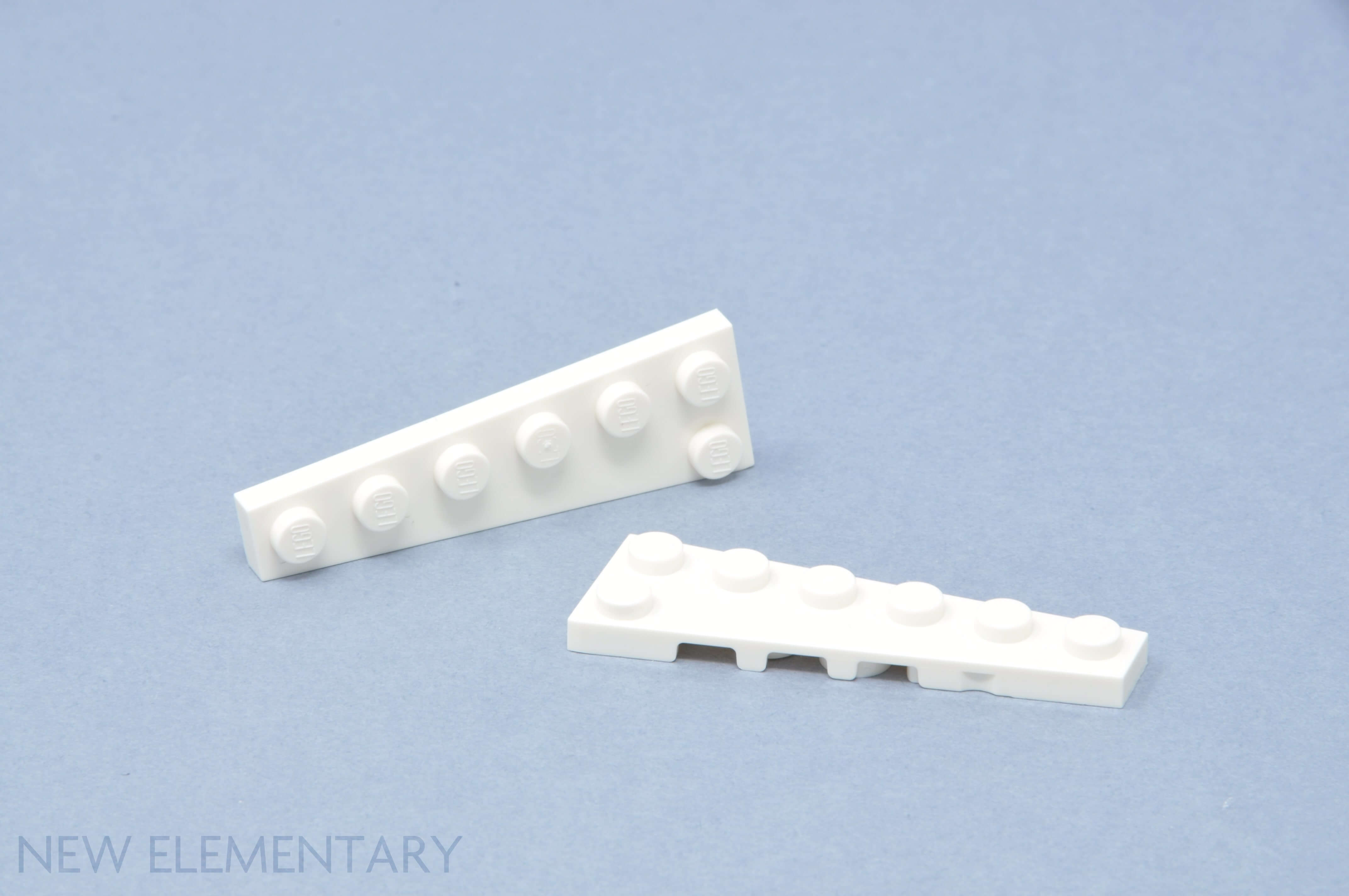 Lego 50 New White Wedges Plates 3 x 2 Parts 25 Left and 25 Right Pieces 