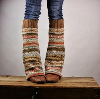 sweater sleeves into leg warmers