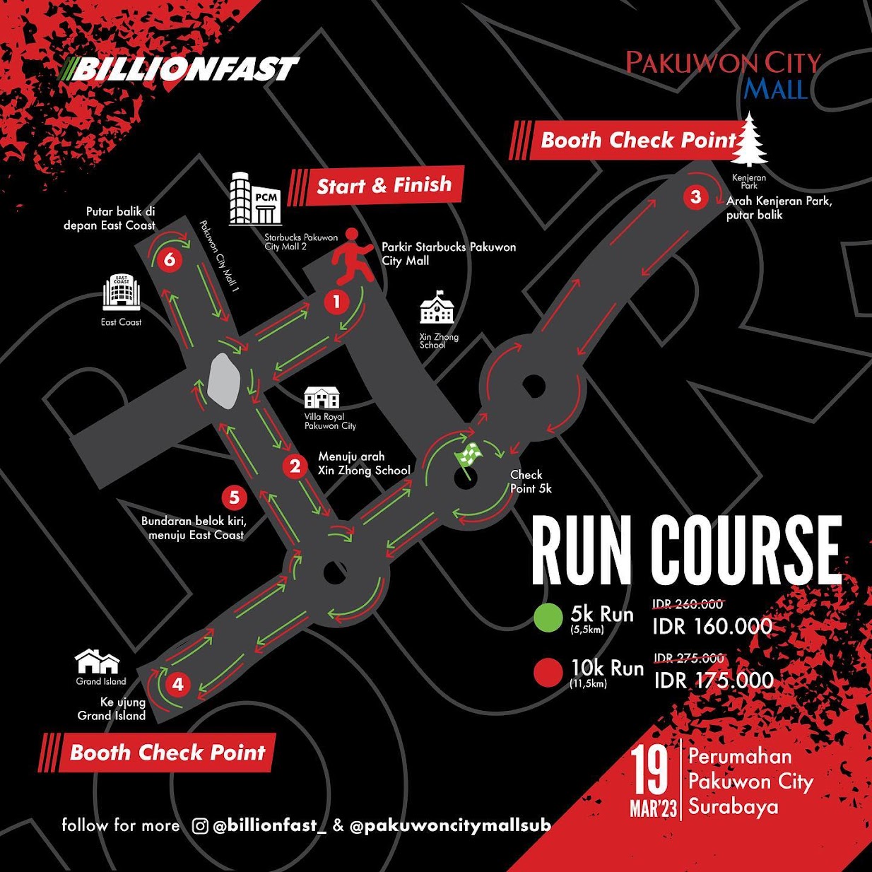 5K/10K 👟 Surabaya Fast Marathon 2023