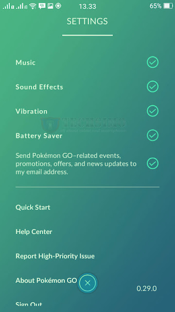 setting pokemon go