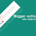 Blogger Author Bio box with Social icons