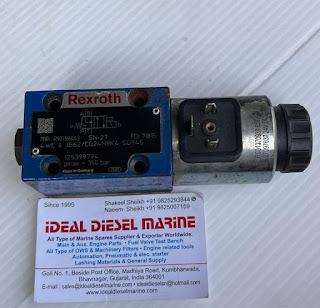 REXROTH solenoid valve MNR: R901186443-SN: 27-FD: 71815-4WE 6 JB62/EG24N9K4 S0945-125399794-pmax = 350 bar-Made in Germany-7081-coil: R901370939 65923 97097037 24V DC 1.25A  Alfa lubricator solenoid valve for M/E B&W MC & MC-C SERIES  we have for sale as below:  MNR: R901186443 SN: 27 FD: 71815 4WE 6 JB62/EG24N9K4 S0945 125399794 pmax = 350 bar Made in Germany 7081  Electric voltage coil: R901370939 65923 97097037 24V DC 1.25A