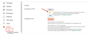 Cara Pasang HTTPS (SSL) di Blogger