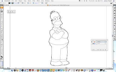 Drawing Homer Simpson In Illustrator