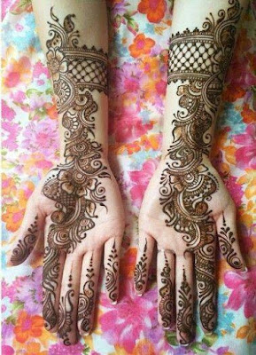 Mehndi Designs, Double Hands, Latest, Beautiful, Indian, 2015-2016