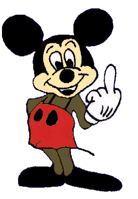 Mickey: Now you know Y he wears the gloves...Y? Because he's a PERVERT!