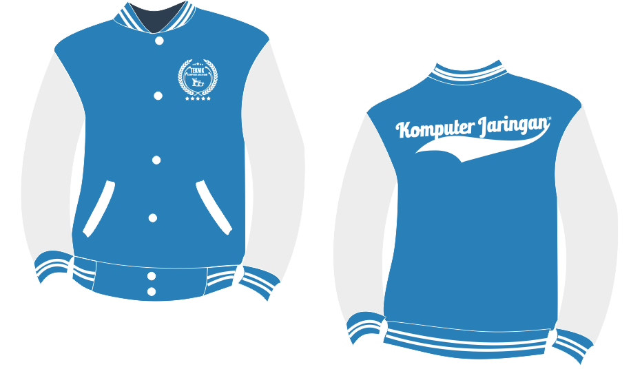  Desain  Jaket  Jurusan TKJ Jaket  Varcity Logo  TKJ Terbaru 