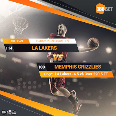 NHẬN ĐỊNH BÓNG RỔ NBA LA LAKERS VS MEMPHIS GRIZZLIES (09:00, 25/04)