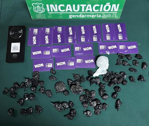 Gendarmes incautan drogas, teléfonos y chips en cárcel de Puerto Montt