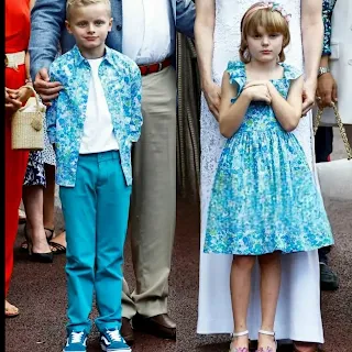 Prince Albert and Princess Charlene attend picnic in monaco