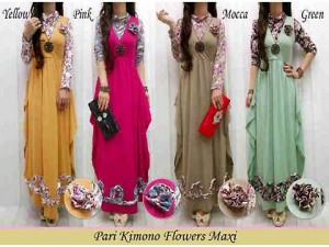 Tampil Cantik saat Lebaran dengan Maxi Dress Spandex Motif Bunga