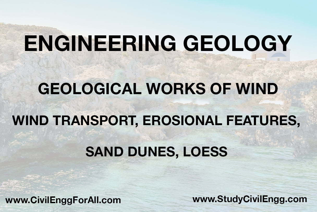 Geological Works of Wind - Engineering Geology - StudyCivilEngg.com