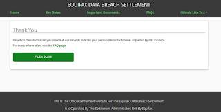 confirm that you were part of the Equifax breech via this link  ftc.gov/equifax