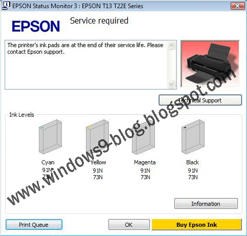 Epson Stylus T13 Error Service Required Download Epson T13 Re Setter Software