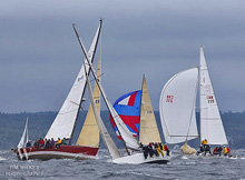 J/111 sailing upwind at Nova Scotia