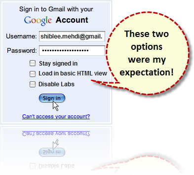 gmail login screen. Gmail#39;s login screen