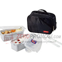 Lock & Lock Lunch Box Set 2P Black HPL762DB